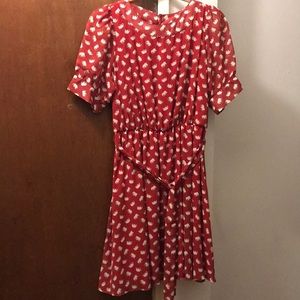 Red elephant dress